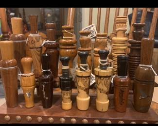 15 duck calls and 1 goose call