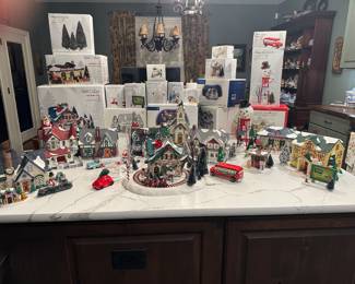 Vintage Department of 56 Original Snow Village and accessories