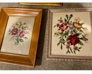 Vintage Needlepoint pictures.