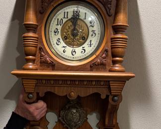 Antique German clock. Excellent condition. Very very heavy.