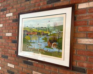 Jane Wooster Scott signed and numbered, “A Perfect Summer Day” and perfect time to hang it by its next owner, whomever that might be!