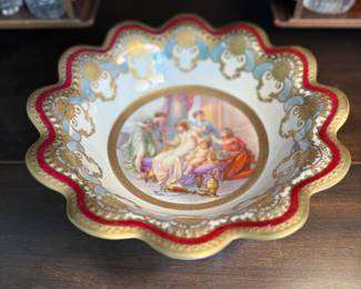 Beautiful Austrian scalloped bowl
