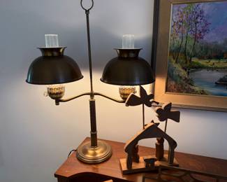 Timeless double arm student lamp