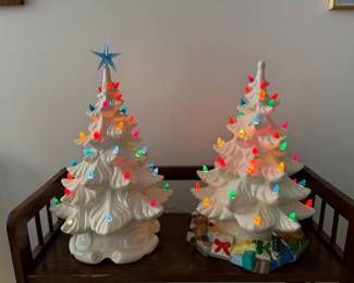 Vintage ceramic trees