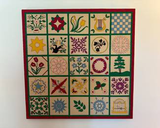 Hand made quilt block