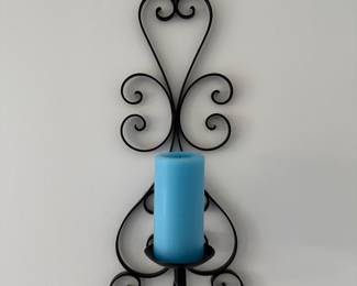 Wrought iron sconces