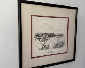 Beautifully framed Jim Sabol Horseshoe Pond