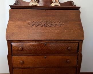 Handsome quarter sawn secretary.