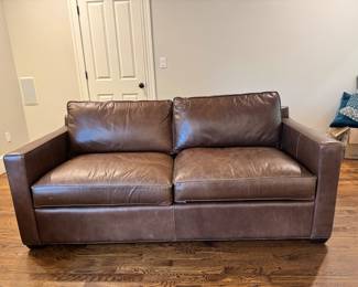 Crate & Barrel Leather Sofa
