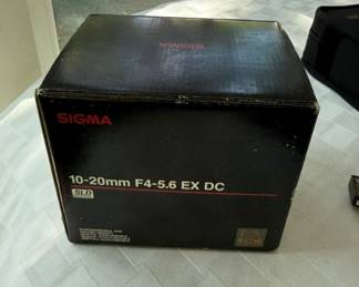Sigma 10–20 MMF/4–5.6 EX DC HSM lens for Nikon digital SLR camera