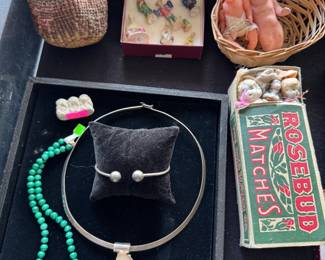 Klingit basket, jewelry
