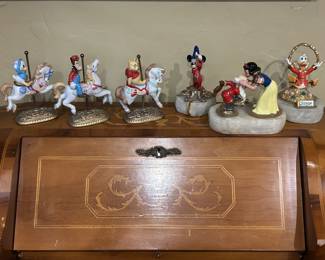 Disney carousel horses by New England collector's society