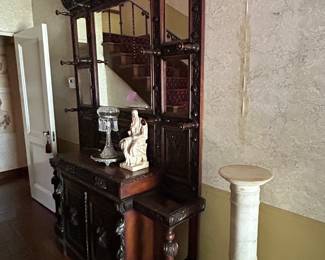 Stunning Antique Hall Cupboard.