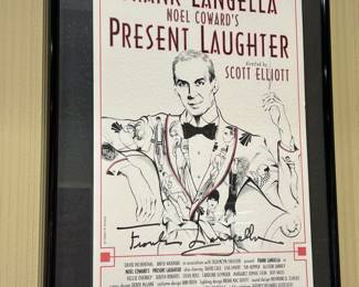 Autographed theatre playbill by Frank Langella