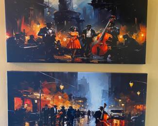 New Orleans prints on canvas