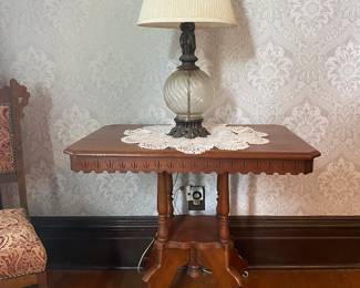 Victorian table with wheels