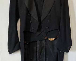 Antique tux with tales!
Great for Halloween costume!