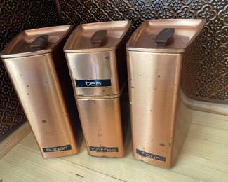 Mid-century kitchen canisters