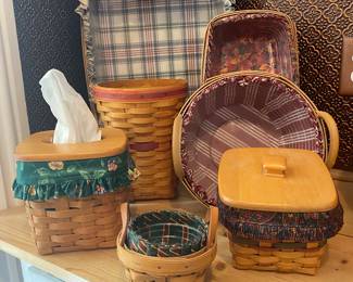 Longaberger baskets & aseccories