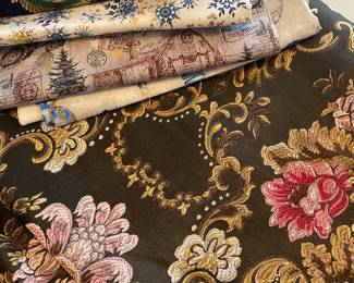 Variety of printed fabrics