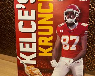 Empty box of Kelce’s Krunch