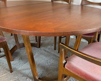 PRESALE OPTION : Lane MCM table and six chairs (always covered! Covers included) $600