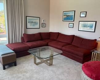 PRESALE OPTION : Large PRISTINE down filled modular sofa. Purchased for $6,000 Asking $600 obo!