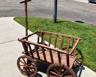 Antique goat cart