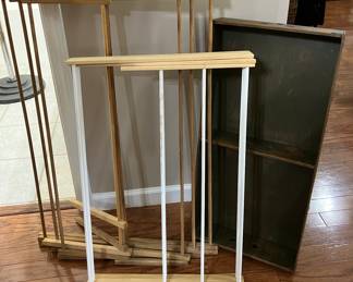 Vintage clothing, dry racks