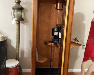 Antique telephone booth