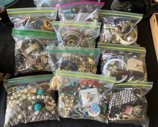 Bags of costume Jewelry… ALL WEARABLE