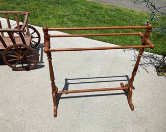 Antique quilt/ blanket rack