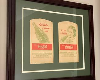 Vintage Coca Cola bags