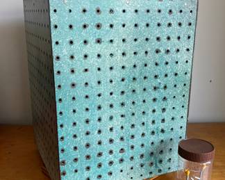 Vintage spinner pegboard display