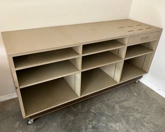 Back of store cabinet