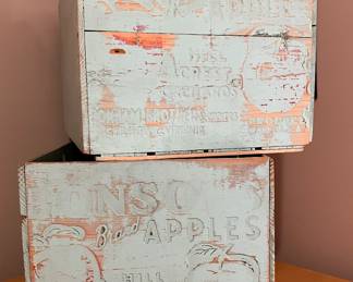 Vintage apple crates