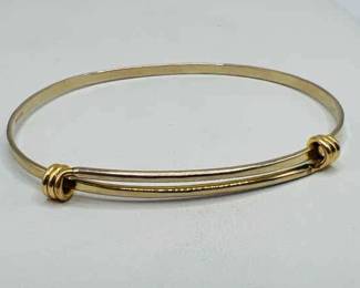 14K Gold Bangle Bracelet