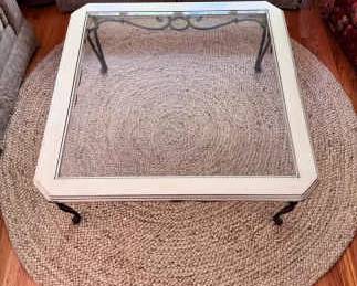 Large Square Glass Table