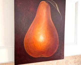 Painting Of Pear - Signed Woodin