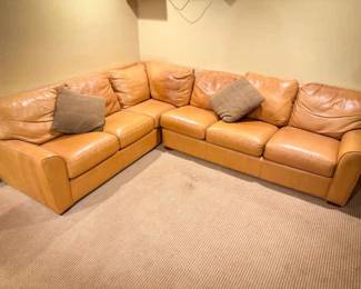 Beautiful Fly By Night Leather Sectional Sofa