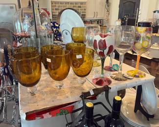 GOBLETS, WINE GLASSES & DRINKWARE OF ALL KINDS!