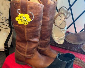 LADIE'S HIGH-TOP FRYE LEATHER BOOTS