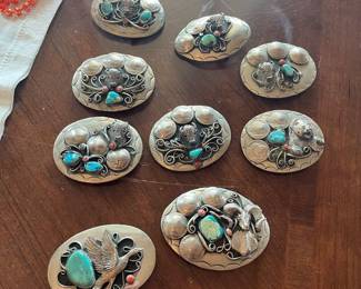NATIVE AMERICAN-STYLE BELT BUCKLES !