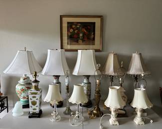 Collection of lamps