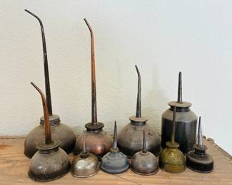 Old oil cans