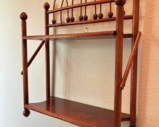 Victorian Etagere hanging shelf