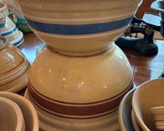 Yellow Ware mixing bowls