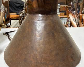 Industrial funnel light fixture