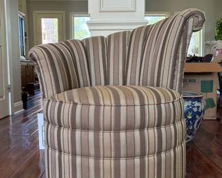 Thomasville Art Deco Swivel Chair