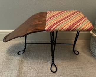 Antique shoe shine stand